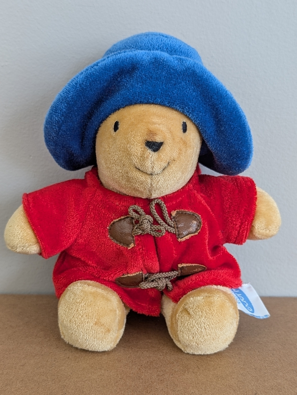 Vintage Eden Toys Paddington Bear Plush Toy, Red Coat & Blue Hat